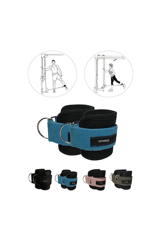 Spor Byfit Ayak Bilek Kayışı D-Ring Ağırlık Çekiş Aparatı - MAVİ mavi