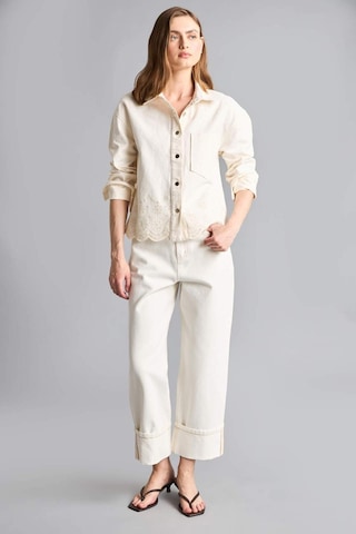 Defacto Regular Fıt Gömlek Yaka Gabardin Blazer Ceket H2578ax26smer225 Ekru-er225