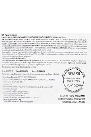 Mini Wafers Mix 18gr Vatoz Ve Çöpçü Balığı Yemi
