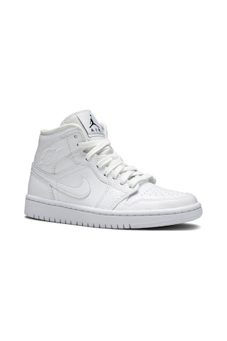 Nike Air Jordan 1 Mid Kadın Basketbol Ayakkabısı 38 Numara Beyaz