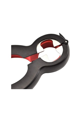 Jar Açıcı 6 Arada 1 Çok İşlevli Şişe Açıcı Manuel Açıcı Kapakları Kolayca Alın Siyah