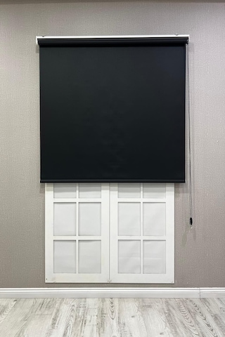 Stor Perde İthal Mat Polyester Siyah Siyah