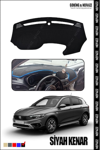 Fiat Ega Cross Torpido Koruma Halısı Yeni Tasarım Araca Özel Üretim Siyah Fiat Ega Cross Torpido Koruma Halısı Yeni Tasarım Araca Özel Üretim Siyah