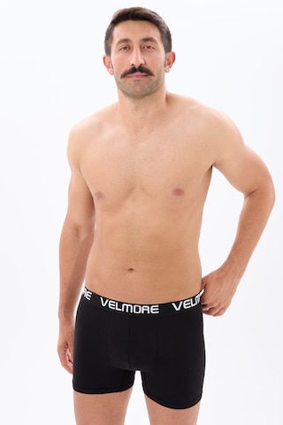 Velmore Erkek Boxer 12 Li Premium Kutu Pamuklu Likralı Beden S - 5xl Siyah-lacivert-bordo