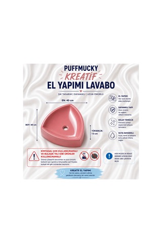 Lavabo Tezgah Üstü Lavabo Banyo Tuvalet Lavabosu Bordo Açık Koyu Bordo Açık Koyu