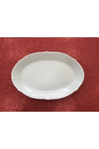 Porland Porselen Queen Beyaz 23 Cm Kayık Tabak 2 Adet