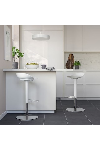 Ikea Janınge Bar Taburesi, Beyaz, 76 Cm