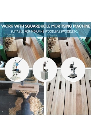 Xinxin Kare Delik Matkap Ucu Ağaç İşleme Delik Testere 5 Adet