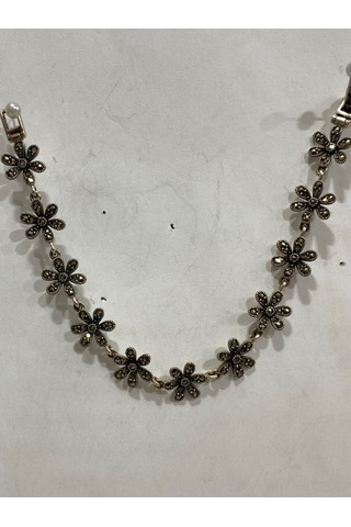 Gümüş Markazit Taşlı Kadın Bileklik Silver
