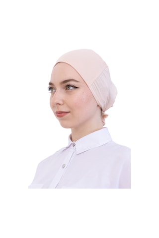 Modish Group Pratik Bone Pamuklu Tesettür İç Bone, Başörtüsü İçin Hazır Viskon Şapka, Namaz Günlük Kullanım İçin Bej