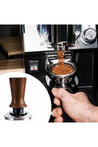 Homyl Espresso Makinesi Için Tamper Mutfak Bar Kafe Kahve Kahverengi