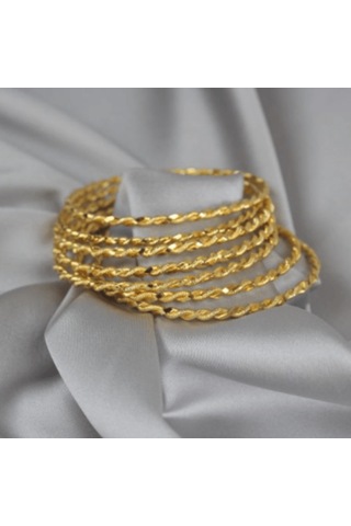 Altın Kaplama I Kili Burma Bilezik Gold
