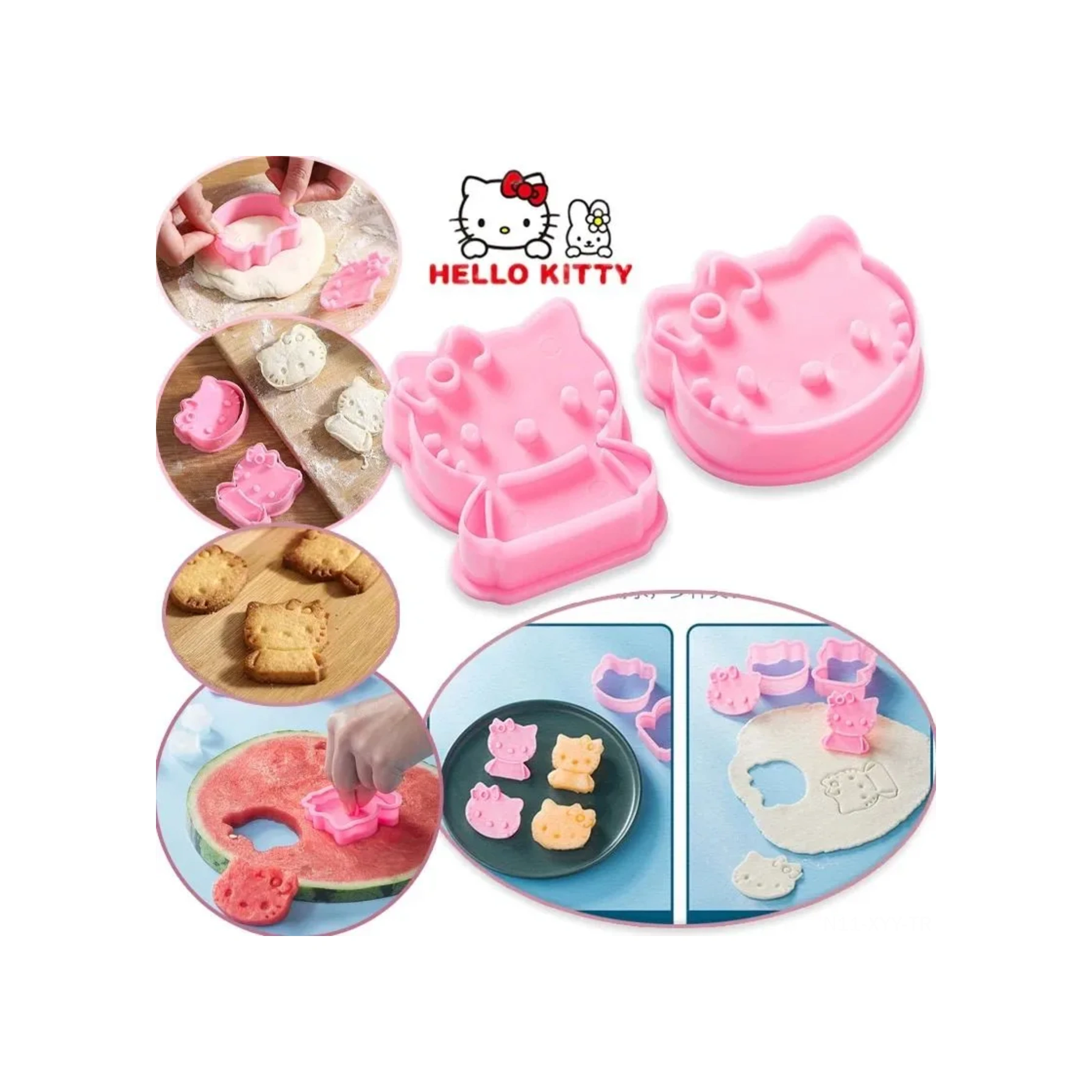 Yaleker 2'li Dikdörtgen Fırın Kalıbı Seti - Kurabiye, Kek, Ekmek İçin Ayrılamabilir Abs Plastik Profesyonel Kookware Pembe