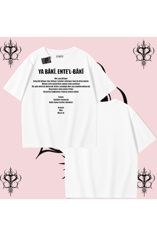 Tarzsokak Ya Bâkî Ente L Bâkî Rabbimin 99 İsminden İlham Alan Oversize Unisex Tişört Manevi Streetwear Çok Renkli