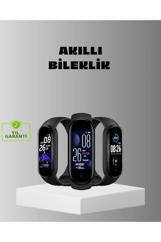 Mey İthalat Akıllı Bileklik Adım Sayarlı Takipli Bildirim Uyumlu Ip67