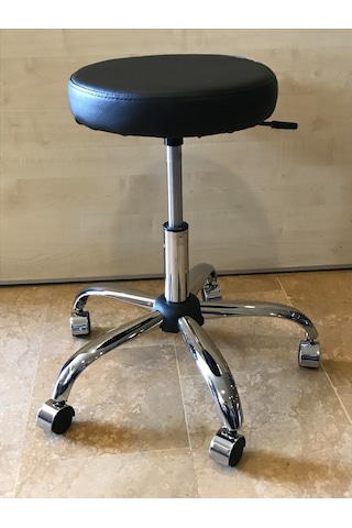 Dekofis Krom Metal Ayaklı Tabure