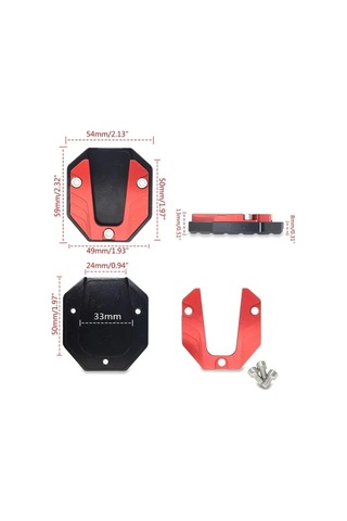 Konesam Motorsiklet Pedalı, Kaymaz Taban Desteği, Ayak Dayama Plakası, Modifikasyon Aksesuarı