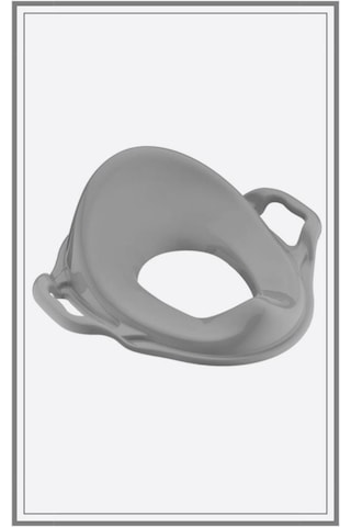 Flosoft Kaydırmaz Çift Basamaklı Çocuk Taburesi Ve Klozet Tuvalet Alıştırma Adaptörü 2'li Set Gri