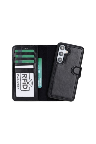 Samsung Galaxy S25 Çıkarılabilir Deri Cüzdan Kılıf