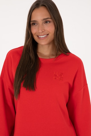 U.S. Polo Assn. Kadın Kırmızı Bisiklet Yaka Basic Sweatshırt 50313565-VR030