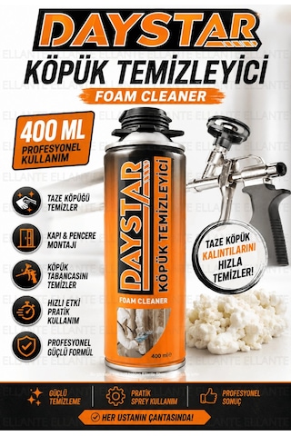 Köpük Temizleyici 400 Ml Pu Köpük Tabancası Ve Taze Poliüretan Köpük Kalıntısı Temizleme Spreyi Çok Renkli