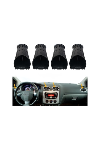 Ford Focus 2 Kalorifer Üfleyici Izgara Takımı Krom 4 Adet 2006-2010