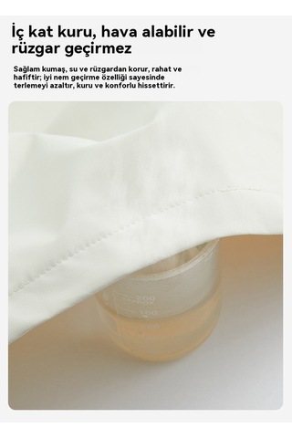 Erkek Ve Kadın Dağ Ceketleri, Rüzgar Geçirmez Ve Su Geçirmez, Açık Hava Sporları İçin İnce Kapüşonlu Greyfurt Sarısı