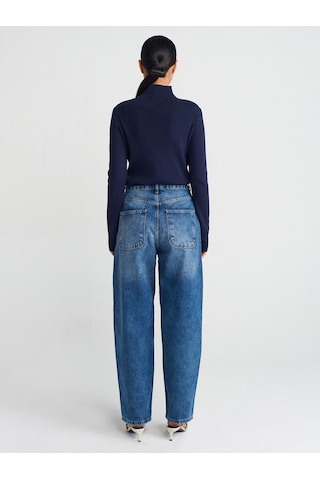 Dilvin 71756 Bol Kesim Balon Denim Pantolon Tint