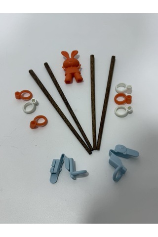 Sushi Chopstick Ve Tutma Aparatı 13 Parça Çok Renkli