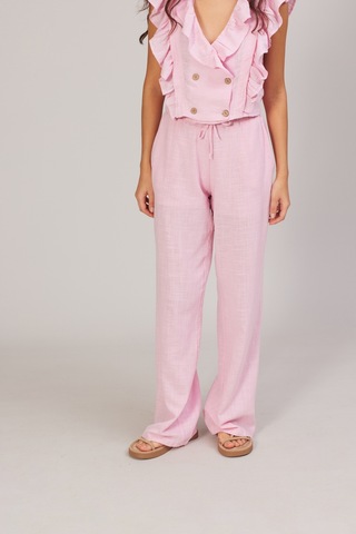 Avrile Bağcıklı Pantolon Pembe