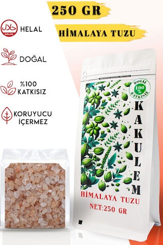 Kakulem Sertifikalı 250 Gr İri Tane Granül Himalaya Tuzu