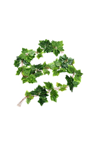 Wezone Yapay Üzüm Yapraklı Dekoratif Asma - 5 Adet Gerçekçi Plastik Duvar Süsü