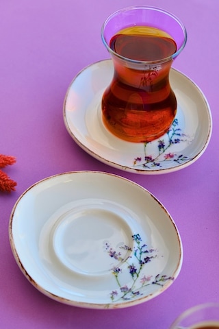 Tabak Evi Pebble Lila Çay Tabağı Takımı 13x11 Cm 6 Parça Pbl06csprs995 Çok Renkli