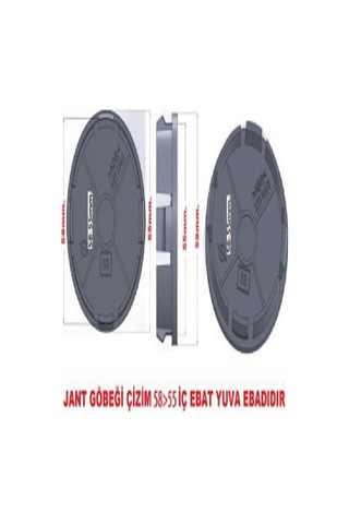 Ferrari Uyumlu Jant Göbeği 55 58 mm Jant Göbeği