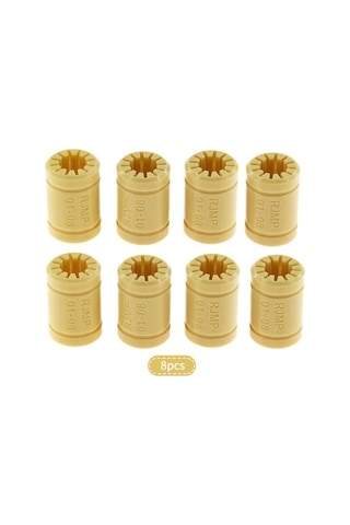 Moly Plastik Lm8uu Rulmanlar 8 Adet, Sessiz, Yağ Gerektirmeyen, 3d Yazıcı İçin