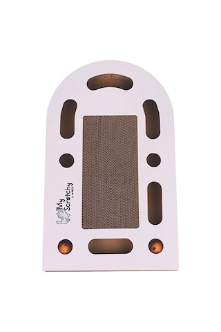 M-pets My Scratchy Tenneessee Kedi Tırmalama Kartonu Beyaz 50x30x6 Cm 244-54021.01