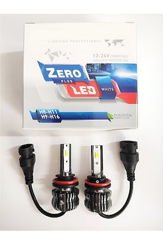 Pulsar Rs 200 Led Far Ampul Photon 2 Adet Takım H11 Fansız Led Xenon Buz Beyaz 12v-24v Supermoto
