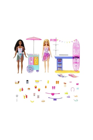 Barbie Brooklyn ve Malibu'nun Sahildeki Yiyecek Standı HNK99