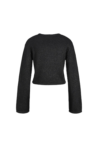 Jack & Jones Kadin Bisiklet Yaka Uzun Kollu Süveter - Sana - 12281216 Siyah