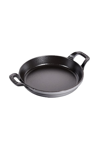 Toz İstiflenebilir Fırın Kabı, Yuvarlak 20 Cm, 0,75 L İçerisinde Bulunan Mat Siyah Kaplı Tepsi İle Grafit Gris Çok Renkli