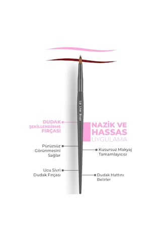 Alix Avien İnce Uçlu Dudak Fırçası Lip Liner Brush