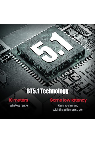 Jeemson C5 True Wireless Kulaklıklar - Bt5.1, Dokunmatik Kontrol, Akıllı Gürültü Azaltma, Type-c Şarj, 4.5 Saat Müzik Süresi