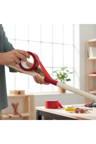 Kırmızı Tamir Bandı 75mm X10mt Suya Dayanıklı Güçlü Yapışkan Bant İzolasyon Onarım Kullanışlı Pratik Genel