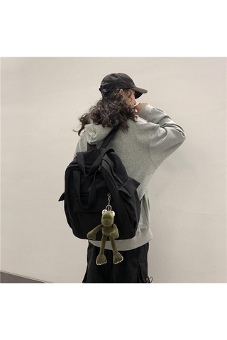 Haki Katı Kadın Sırt Çantası Çantası Genç Kızlar İçin Omuz Seyahat Çantası Sırt Çantaları Kanvas Sırt Çantası Haki