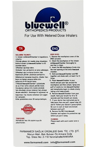 Bluewell Aerochamber İnhalasyon Cihazı Sarı 1 - 5 Yaş