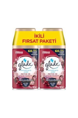 Otomatik Sprey Yedek, 2'li Paket, Meyve Ve Çiçek Buketi, 269ml 2 Yedek