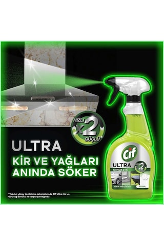 Cif Ultra Anında Etki Kir Ve Yağ Çözücü 750 Ml X 4 Adet