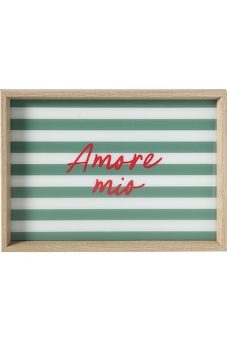 Mudo Home Amore Mıo Dekoratif Tepsi 31x42 Cm Yeşil