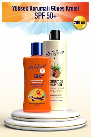 Eda Taşpınar Yüksek Korumalı Güneş Kremi SPF50+ (200ml) - Lavanta Body Milk 400ml