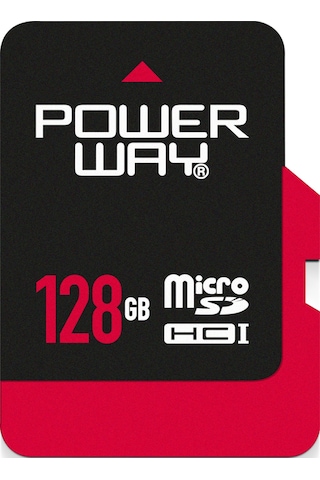 Powerway 128 GB MicroSDHC Hafıza Kartı + Adaptör
